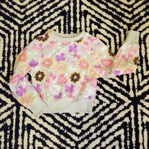 NWOT Jojo Siwa girls cropped sweatshirt size xs/s